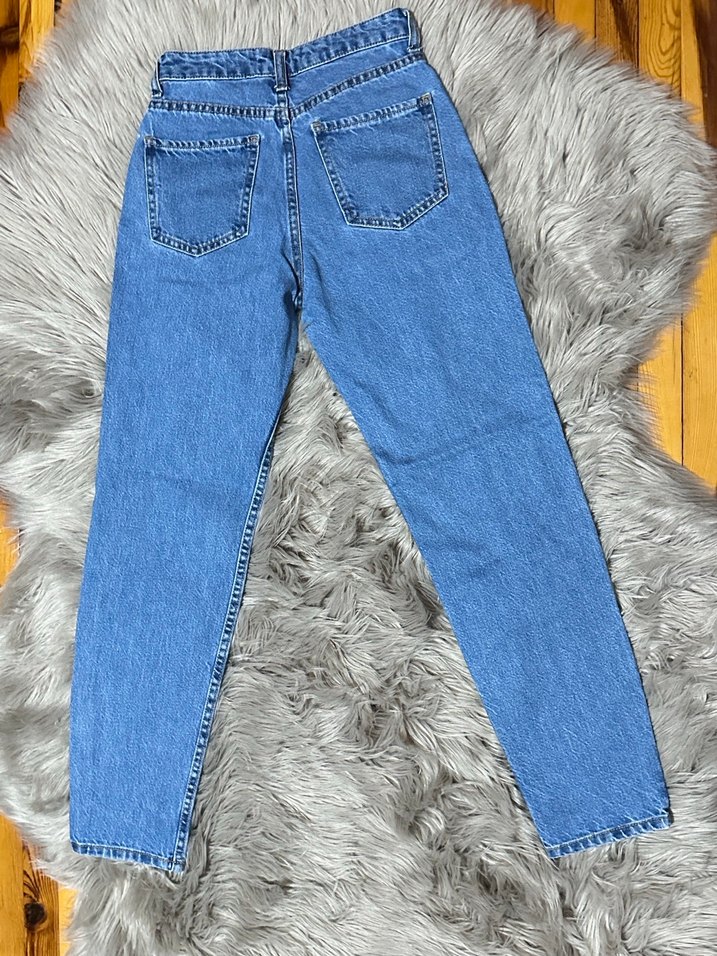Bershka Mavi Mom Vintage Jean - Görsel 2