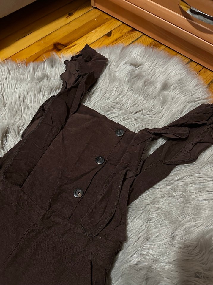 Zara Kahverengi Kadın Uzun Tulum - Görsel 3