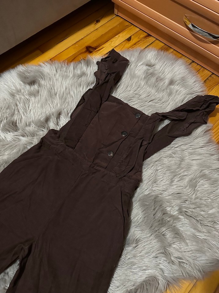 Zara Kahverengi Kadın Uzun Tulum - Görsel 2