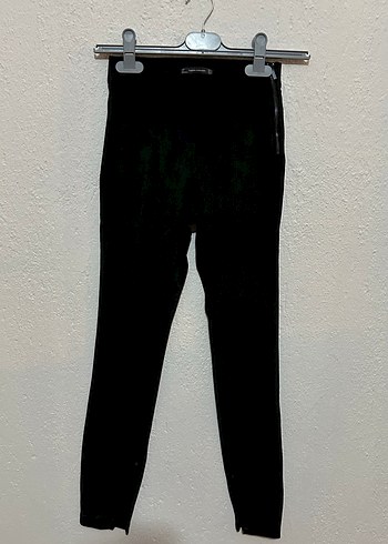 Siyah Süet Kadın Dar Paça Pantolon - Görsel 6
