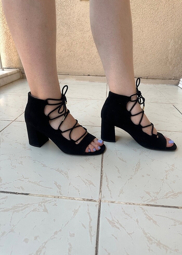 Stradivarius Bağcıklı Ayakkabı - Görsel 3