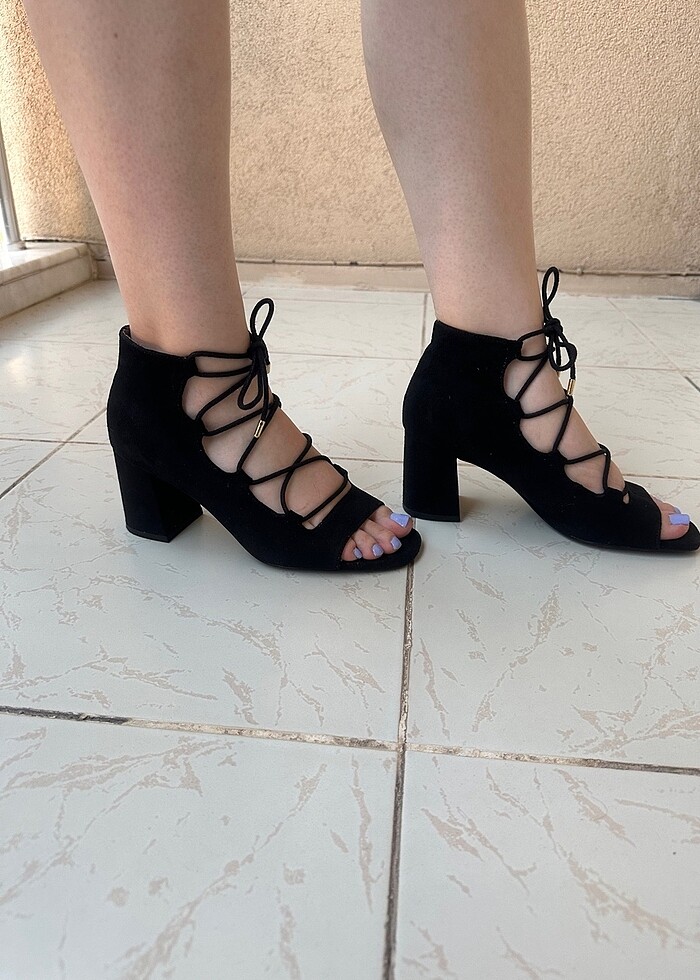 Stradivarius Bağcıklı Ayakkabı - Görsel 4