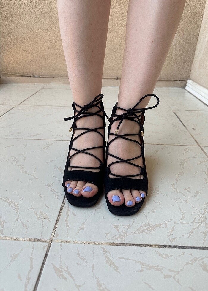 Stradivarius Bağcıklı Ayakkabı - Görsel 5