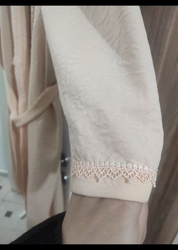 Bej sabahlık - Görsel 6