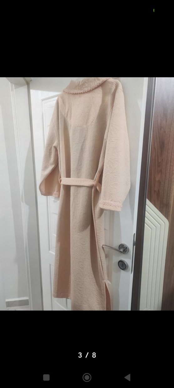 Bej sabahlık - Görsel 3