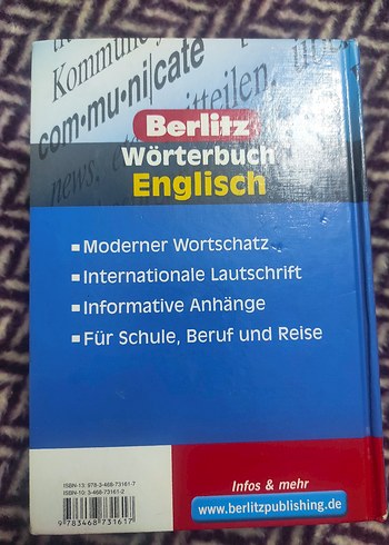 Berlitz İngilizce-Almanca Sözlük - Görsel 2