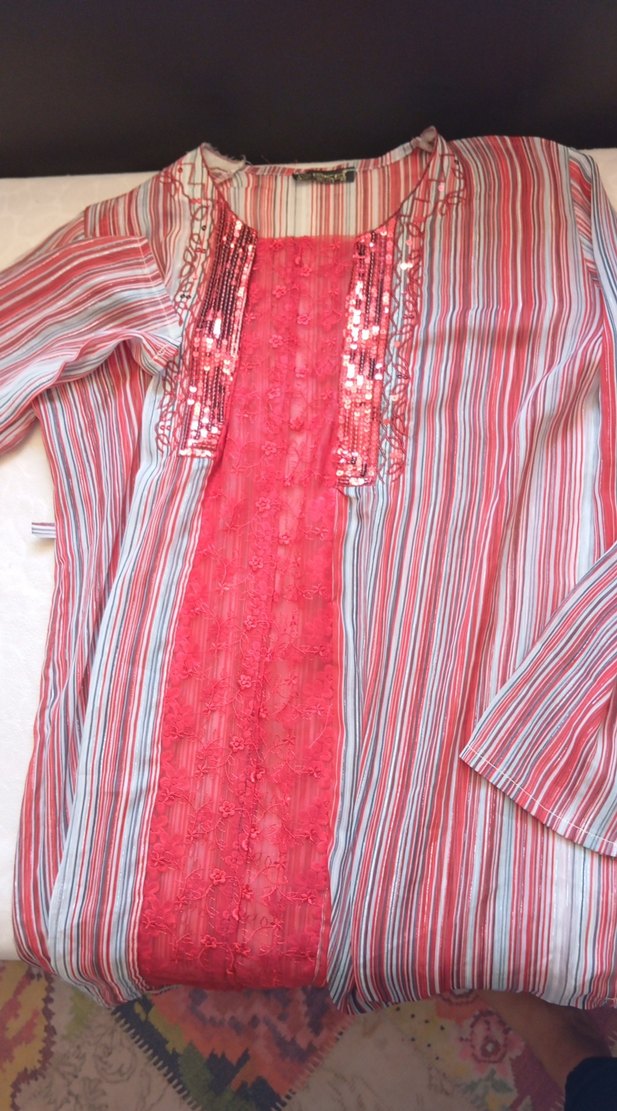 Nakışlı Çok Renkli Uzun Bohem Tunik - Görsel 3