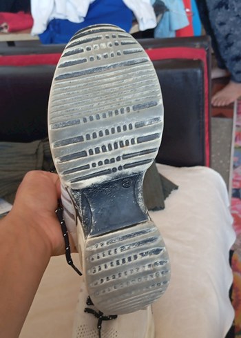 Kadın Beyaz Gri Spor Ayakkabı - Görsel 2