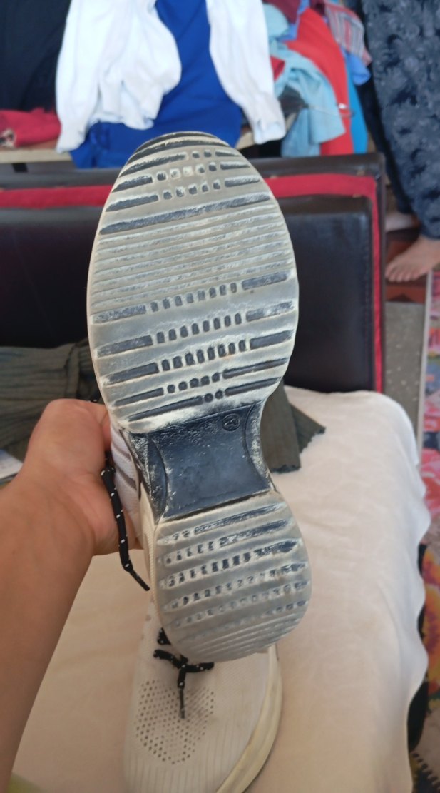 Kadın Beyaz Gri Spor Ayakkabı - Görsel 2