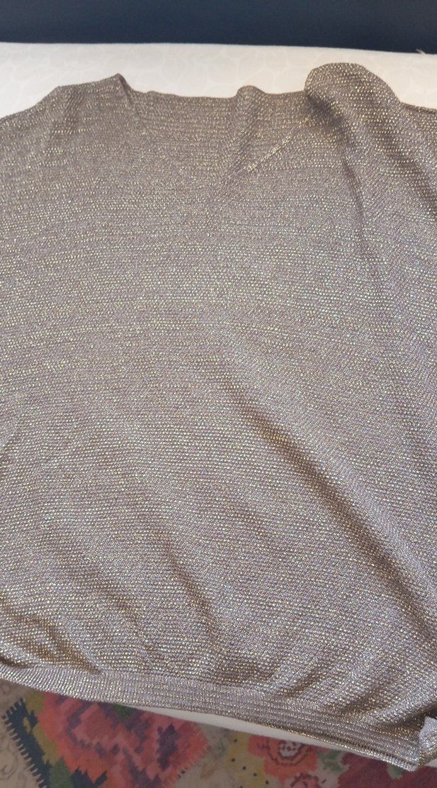 kahve rengi Salaş Kadın Kazak - Görsel 2