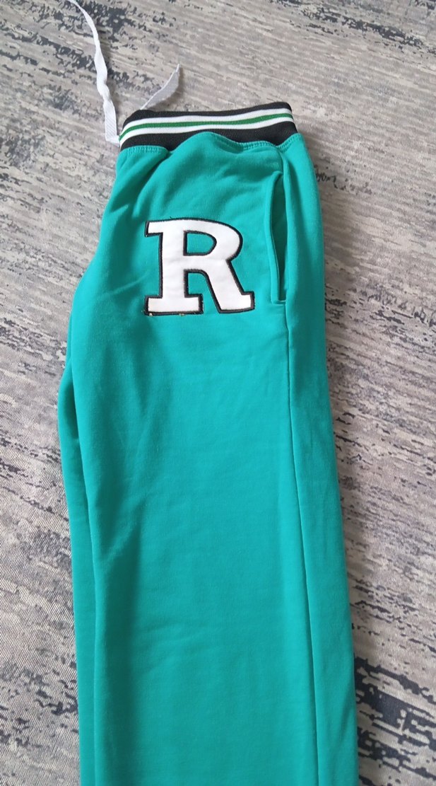 Turkuaz Elastik Belli Hamile Eşofman Altı - Görsel 2