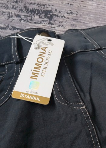 Gri Midi Boy Bol Kesim Kemerli Etek - Görsel 2