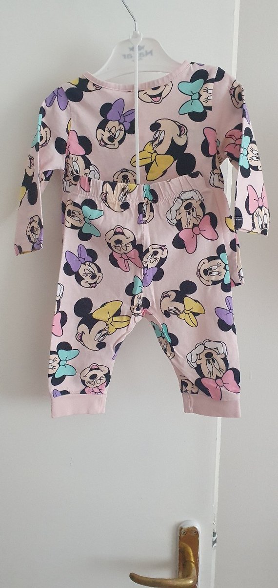 Pembe Uzun Kollu Desenli Bebek Kıyafet Seti - Görsel 2