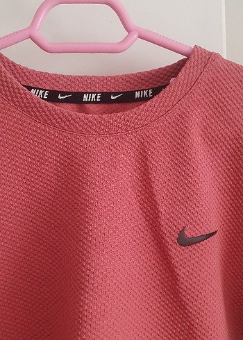 Pembe Nike Kısa Triko Sweatshirt - Görsel 3