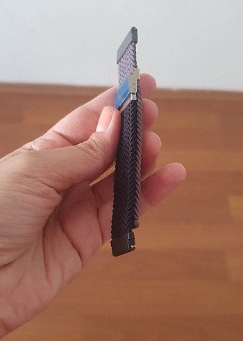 Erkek Mavi Örgü Saat Kordonu - Görsel 3