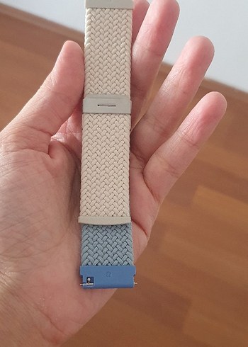 Mavi ve Gri Örgü Erkek Saat Kayışı - Görsel 2