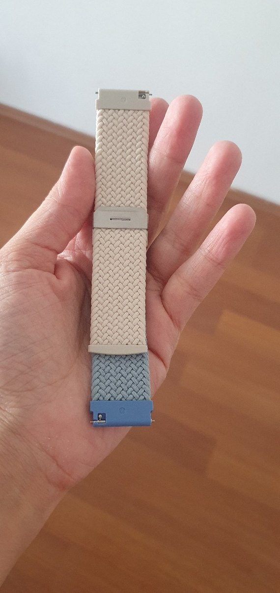 Mavi ve Gri Örgü Erkek Saat Kayışı - Görsel 2