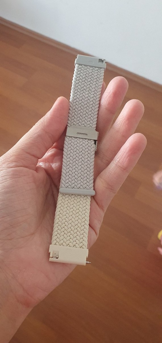 Beyaz Örgü Saat Kayışı - Görsel 2