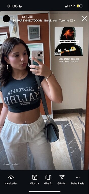 Bershka Malibu Crop