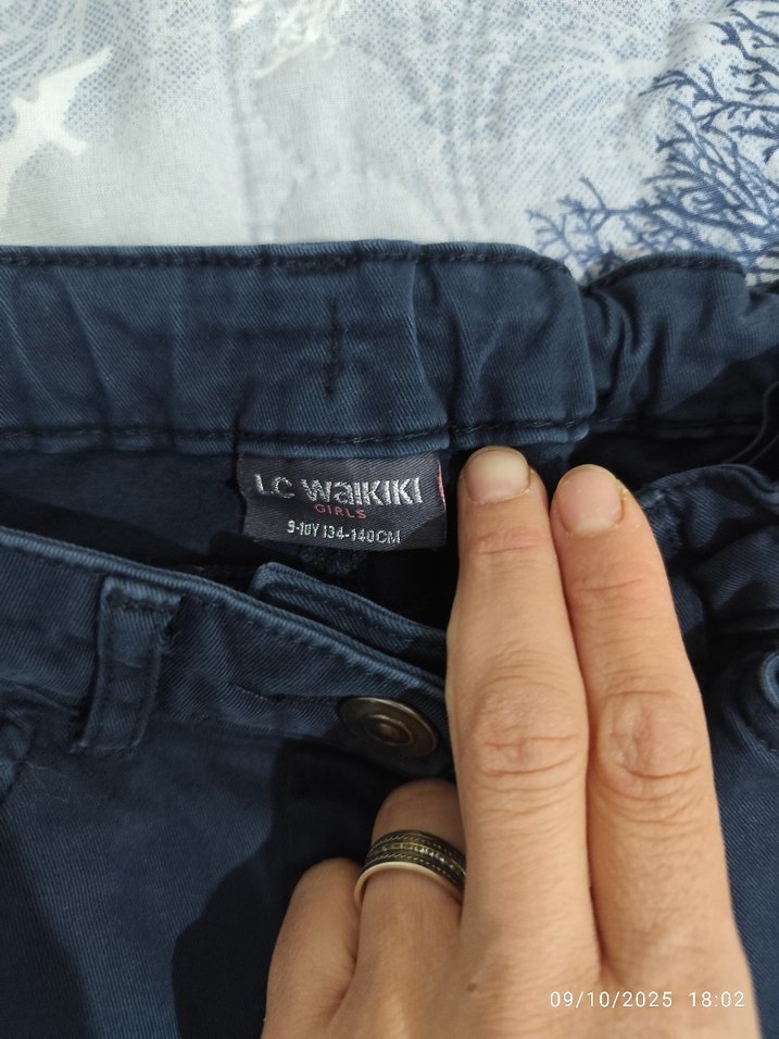 Çocuk Lacivert Denim Pantolon - Görsel 3