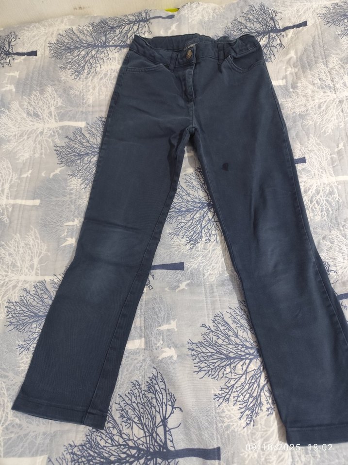 Çocuk Lacivert Denim Pantolon - Görsel 2