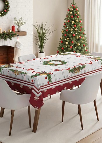 Baskılı Noel Masa Örtüsü - Görsel 3