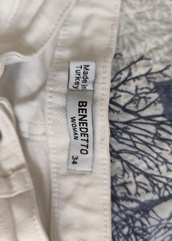 Beyaz Midi Boy çocuk Denim Pantolon - Görsel 4