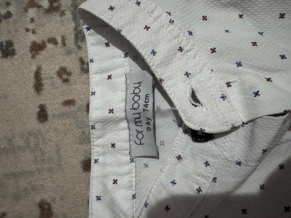 Uzun Kollu Düğmeli Bebek Body - Görsel 2