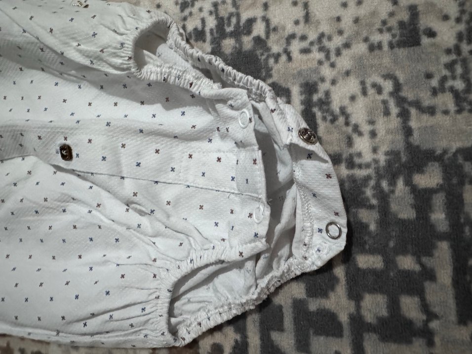 Uzun Kollu Düğmeli Bebek Body - Görsel 3