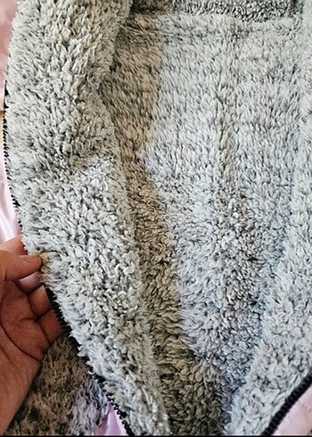 Peluş Detaylı Pembe Bebek Kış Tulumu - Görsel 2