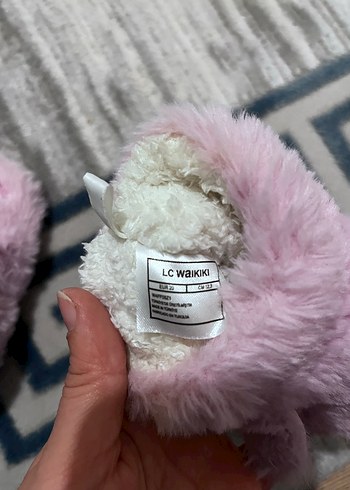 Kız Çocuk Pembe Tüylü Sıcak Terlik - Görsel 3