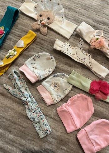 Bohem Çok Renkli Nakışlı Elastik Saç Bantları - Görsel 2