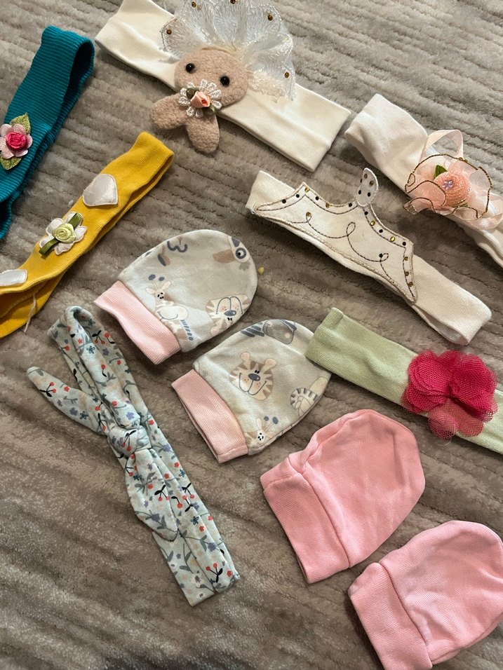 Bohem Çok Renkli Nakışlı Elastik Saç Bantları - Görsel 2