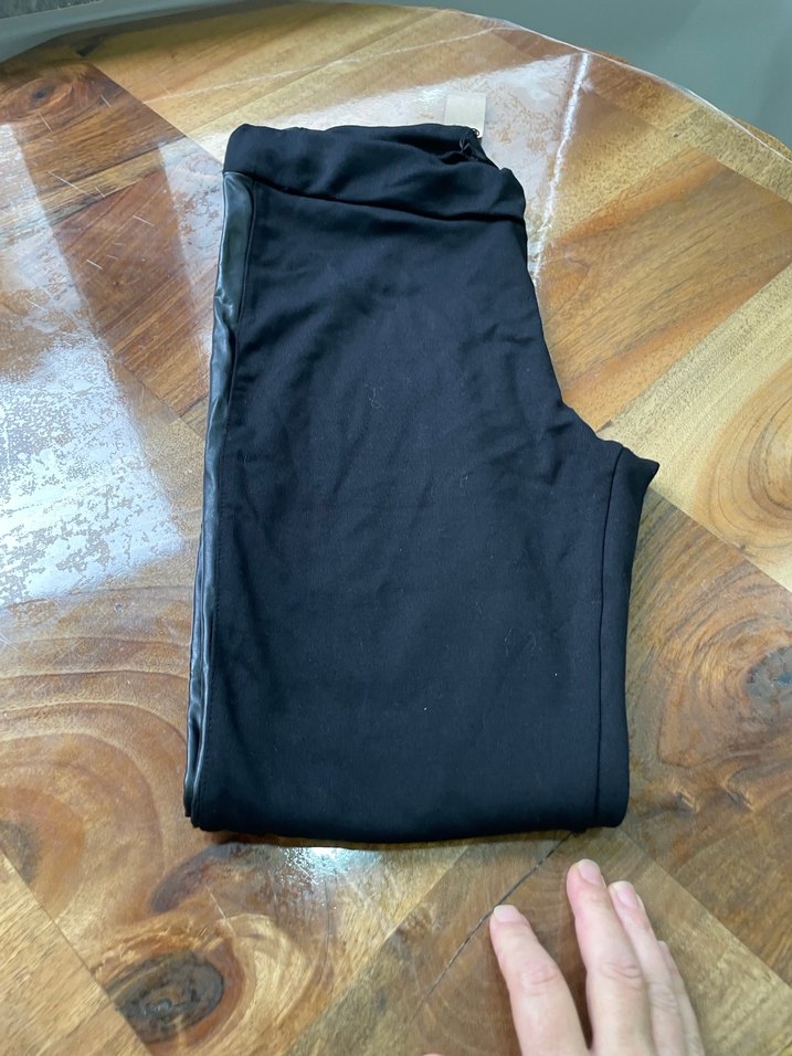 Fermuarlı Siyah tayt - Görsel 2