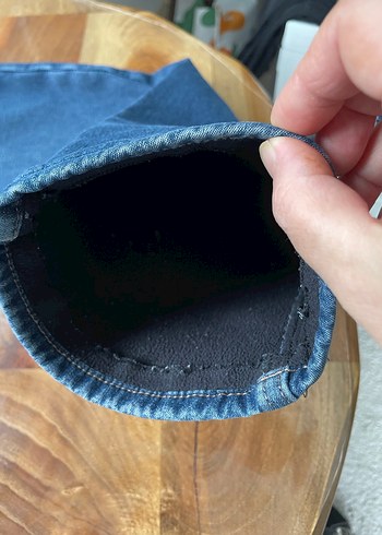 Mavi Düğmeli erkek polarlı  Kot Pantolon - Görsel 4