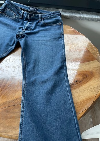 Mavi Düğmeli erkek polarlı  Kot Pantolon - Görsel 3