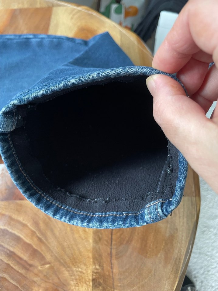 Mavi Düğmeli erkek polarlı  Kot Pantolon - Görsel 4