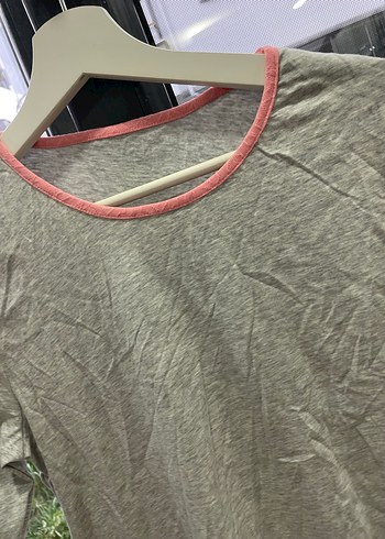 Bej Hamile Keten Tişörtü Uzun Kollu - Görsel 3