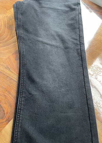 Siyah polar lı Regular Fit Kot Pantolon - Görsel 8