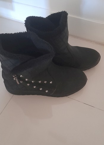 Ugg Siyah Kürklü Kadın Dolgu Topuk Bot