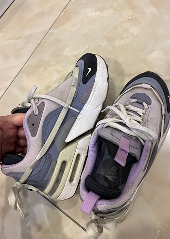 Bağcıklı Mor Gri Spor Kadın Sneaker - Görsel 6