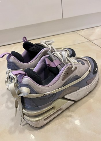 Bağcıklı Mor Gri Spor Kadın Sneaker - Görsel 3