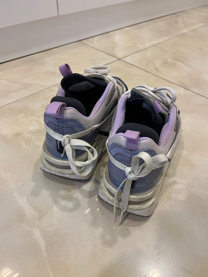 Bağcıklı Mor Gri Spor Kadın Sneaker - Görsel 2