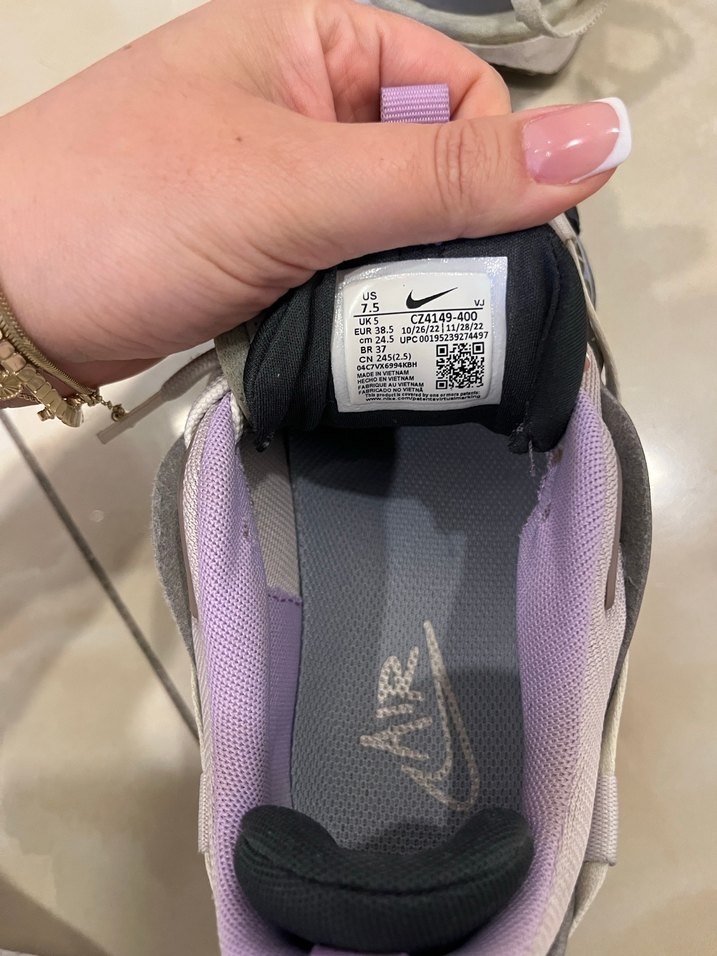 Bağcıklı Mor Gri Spor Kadın Sneaker - Görsel 4