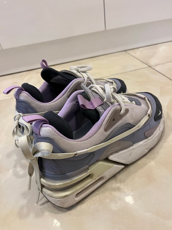 Bağcıklı Mor Gri Spor Kadın Sneaker - Görsel 3