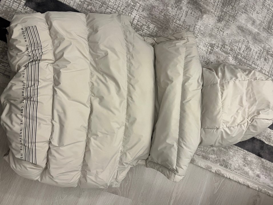 Gri Beyaz Kürklü Yüksek Yakalı erkek Yelek - Görsel 3