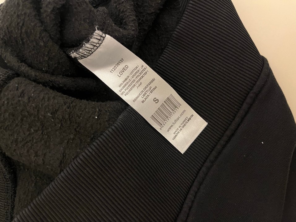 Siyah erkek sweat - Görsel 3