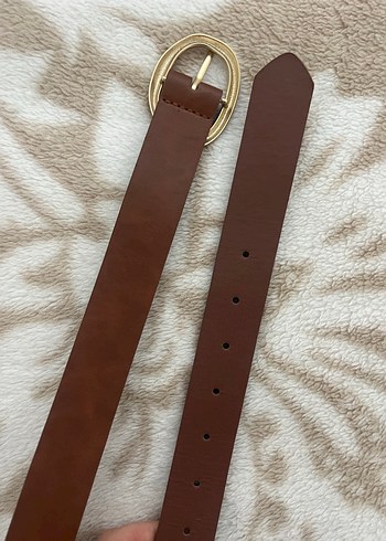Kahverengi Deri Kadın Kemer - Görsel 3