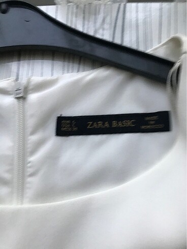 l Beden beyaz Renk Zara beyaz elbise