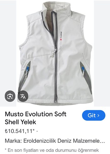 Musto Beyaz Gri Fermuarlı Ünisex Yelek - Görsel 4